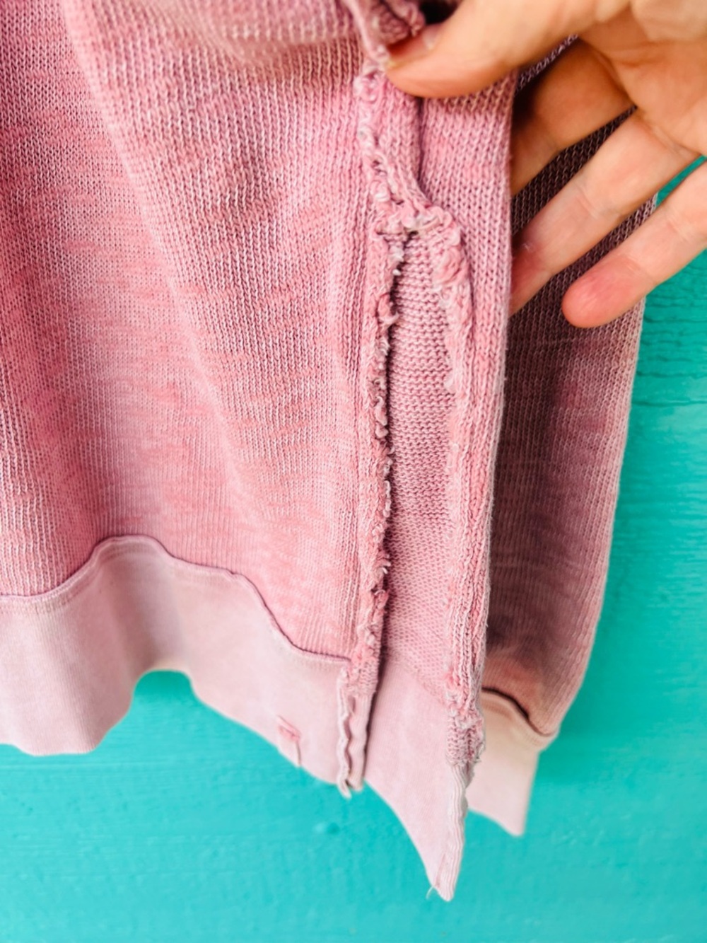 WE THE FREE TIMMY TURTLENECK SWEATSHIRT OVERSIZED MEDIUM MAUVE PURPLE - Picture 7 of 11